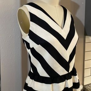 NWT Ann Taylor LOFT Black and White/Cream dress size 10